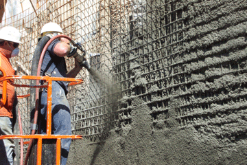 Shotcrete Works Qatar – Slope protection application
