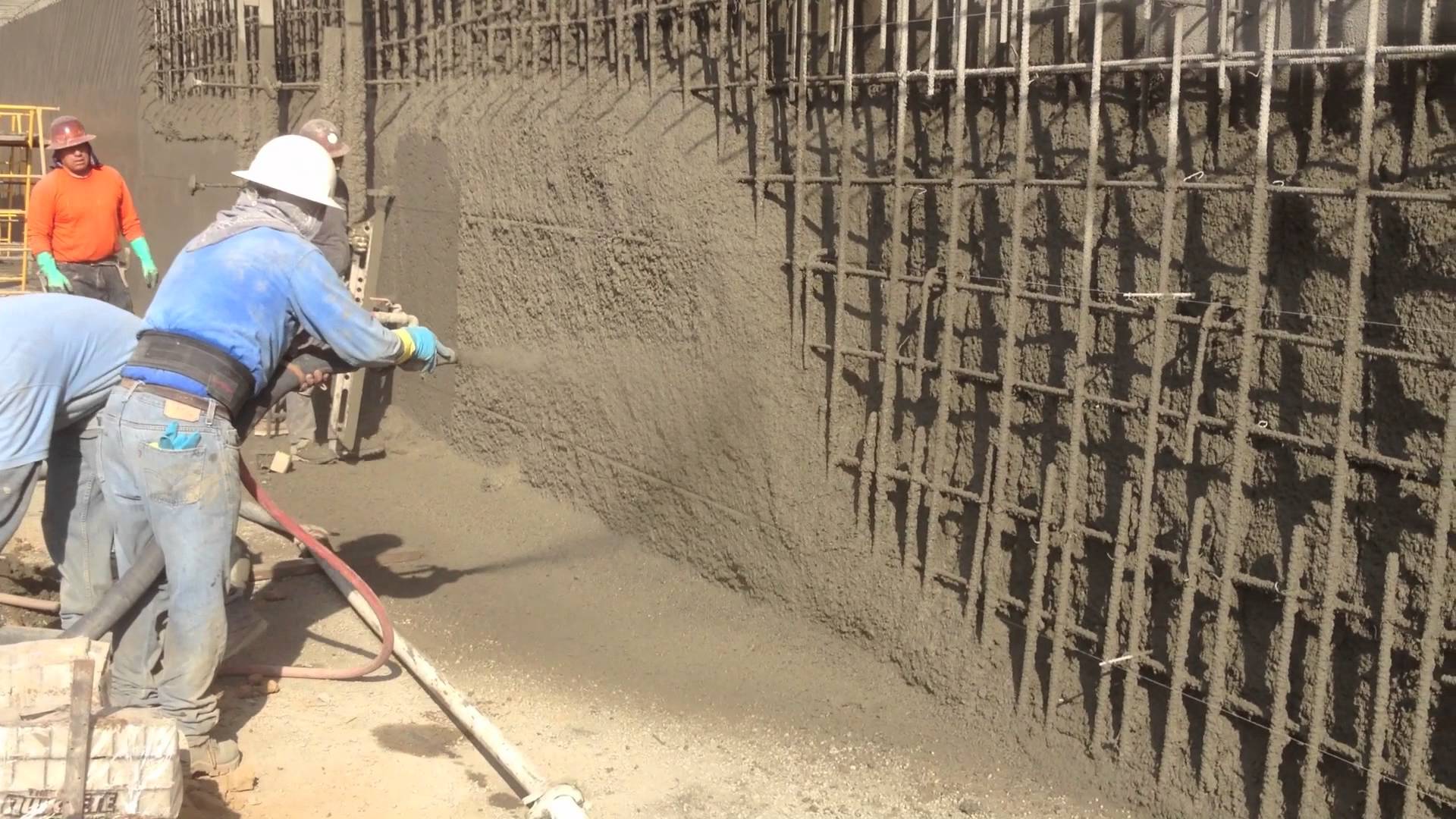 Shotcrete Works Qatar – Retaining wall facing